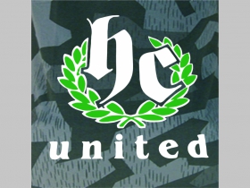 Hardcore - HC United - nightcamo potlačená nášivka cca.12x12cm (po krajoch neobšívaná)